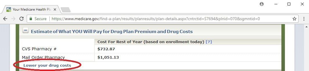 Medicare Plan Finder - lower drug costs